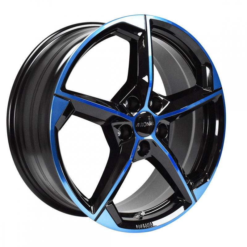 RONAL R66 JETBLACK-BLUE TINTED